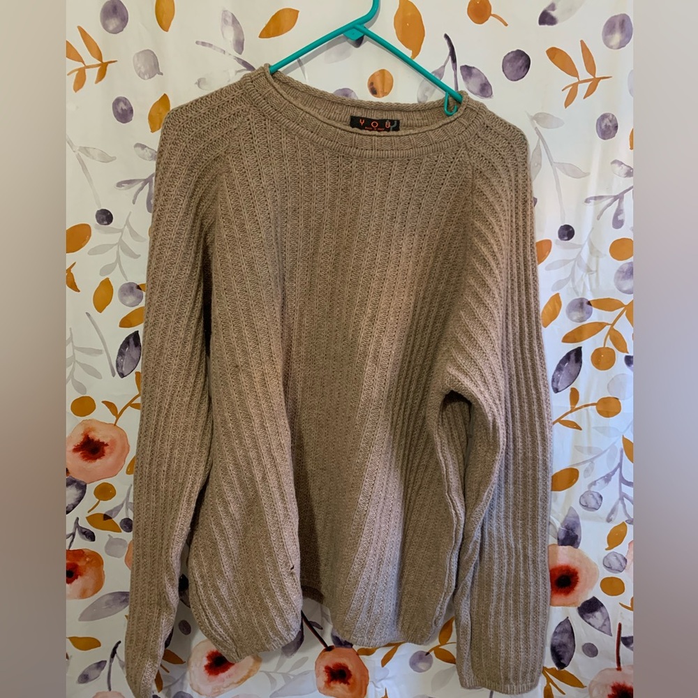🔥5/&25 YOU Cozy Brown Knit Sweater Sz L